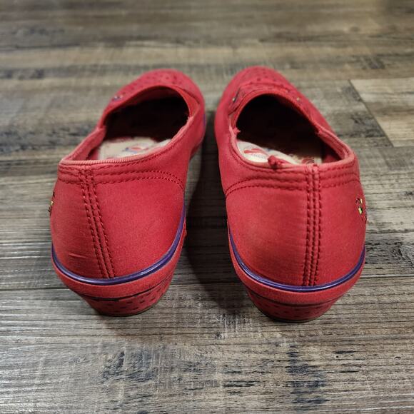 Red Grasshoppers shoes by keds Red Hat Society Slip on shoes Size 7.5M b39 - Picture 2 of 10